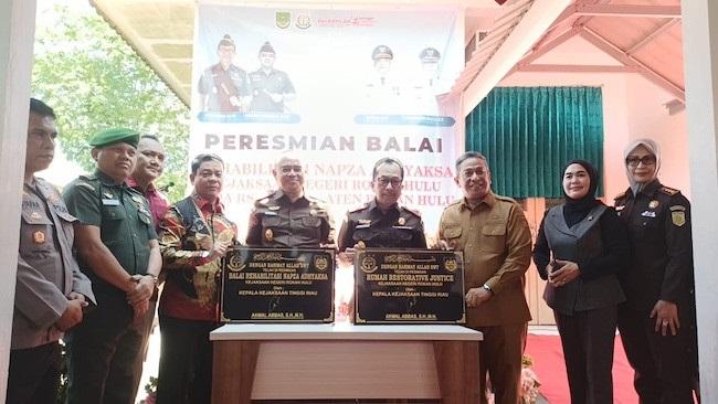 Pertama di Riau, Kajati Riau Resmikan Balai Rehabilitasi Narkoba Adhyaksa