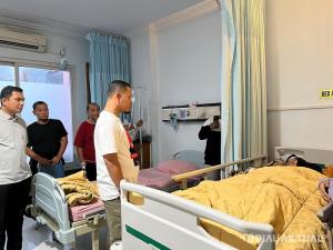 Wako Agung Besuk Korban Tabrakan di RS Syafira, Minta Polisi Penanganan Maksimal