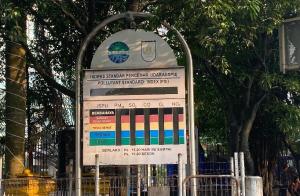 Di Tengah Kepungan Asap Karhutla, Papan ISPU di Depan MPP Pekanbaru Tak Berfungsi